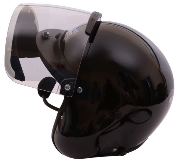 MG001B-BL Microavionics GA Integral Helmet/ Headset With GA Plugs GLOSS BLACK